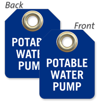 Potable Water Pump Mini Valve Tag