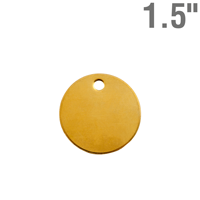 Brass valve tag