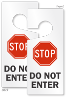 Stop Do Not Enter Lockout Door Hanger