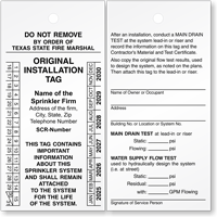 Original Inspection Tag