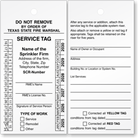 Service Inspection Tag