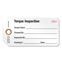 Torque Inspection Tag