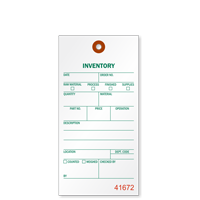 1-Part HDPE Inventory Tag