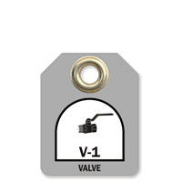 Valve, Two Sided Energy Source Identification Micro Tag