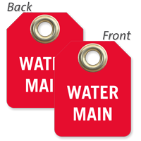 Water Main Mini Valve Tag