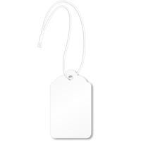 White Colored Merchandise Tag With Strings