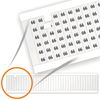 Electrical Labels, Wire Marker Card, 66