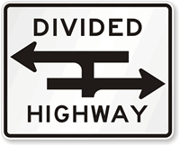 Crossing T Intersection Sign