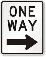 Right Arrow One Way Sign Symbol