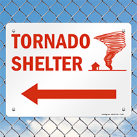 Tornado Shelter Fire & Emergency Sign