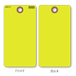 Fluorescent Yellow Cardstock Blank Tag With Fiber Patch