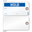 Hold Production Control Tag With Fiber Patch