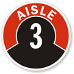 Aisle ID 3 Label