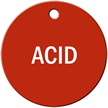 Acid Stock Engraved Valve Circular Tag