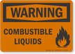 Combustible Liquids OSHA Warning Sign
