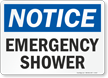 Notice: Emergency Shower