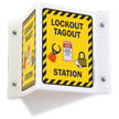 Lockout Tagout Station Projecting Sign