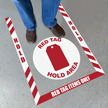 5S Red Tag Hold Area Superior Mark Floor Sign Kit