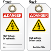 2 Sided High Voltage Tag