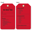 5S Red Tag Production Control Tag