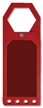 Red Blank Status Tag Holder