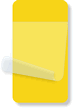 1¾” x 3¼” Yellow Self-Laminating Labels