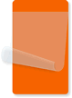 Orange Self-Laminating Blank Inspection Label