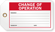 Change Of Operation Production Control Tag