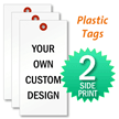 Custom Plastic Tags, 2-Side Printed