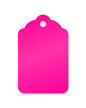 Fluorescent Pink Merchandise Price Tag