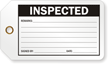 Inspected Production Control Tag