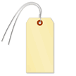 10 point Cardstock Manila Tags  with pre attached wires