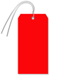 Red Plastic Wire Tag