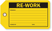 Re-Work Production Control Tag