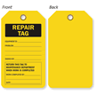 Repair Inspection and Status Record Tag (2 Sided)