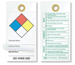 NFPA Diamond (with reference guide) Self Laminating Tags