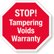 Stop Tampering Voids Warranty Destructible Tamper Seals