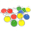 Assorted Color Metal Rim Tags (with ring)