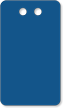 2” x 3½” Blue PVC Tag