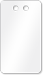 2” x 3½” White PVC Tags