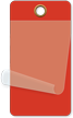 2¼” x 4¼” Red Self-Laminating Tags
