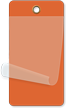 Orange Self-Laminating Blank Inspection Tag