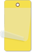 Yellow Self-Laminating Blank Inspection Tag