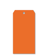 Blank Tear Proof Orange Plastic Tag