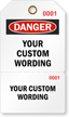 Custom Perforated Danger Two part Tag
