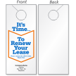 Design Your Own Renew Your Lease Door Hanger