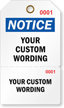 Customizable Perforated Notice 2 part Tag