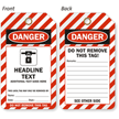 Personalized Lockout OSHA Striped Tag