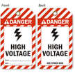 High Voltage ANSI Danger 2-Sided Safety Tag