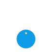 Dark Blue Plastic Circular Tags With Metal Eyelet